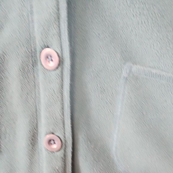 Classic Elements Women's sz M  Green Fleece Jacket button - Picture 2 of 9